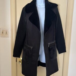 Chic Black Teddy Jacket for Women